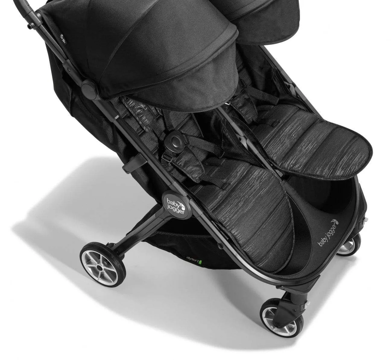 Baby Jogger City Tour 2 Double Bundle - Pitch Black