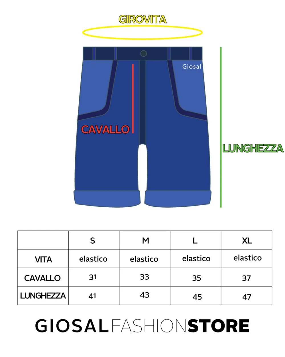 Bermuda Pantaloncino Uomo Corto Pantalaccio Verde GIOSAL-PC1622A