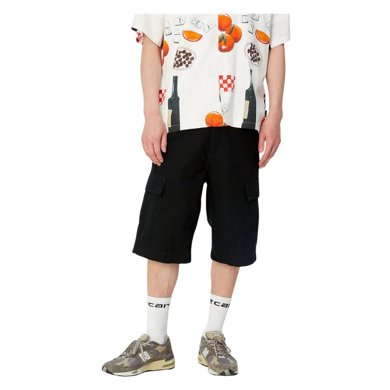 Bermuda Uomo Carhartt WIP Regular Cargo Short Nero
