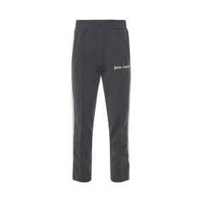 Classic Track Pants in Dark Grey/Off White