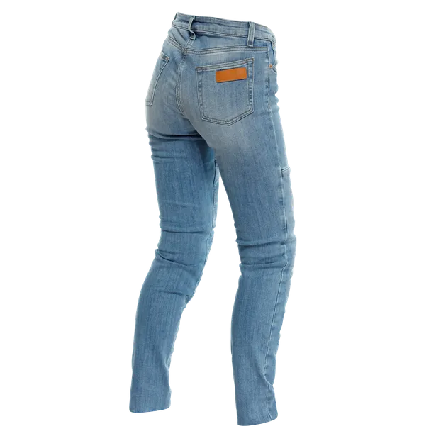 DAINESE DENIM STONE LIGHT BLUE SLIM WOMENS PANTS