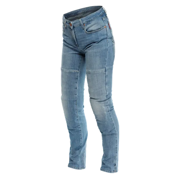 DAINESE DENIM STONE LIGHT BLUE SLIM WOMENS PANTS
