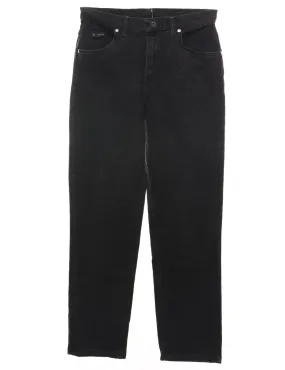 High Waist Black Lee Tapered Jeans - W30 L31