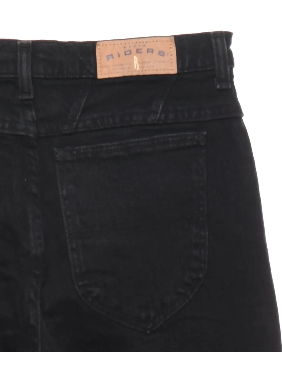High Waist Black Lee Tapered Jeans - W30 L31