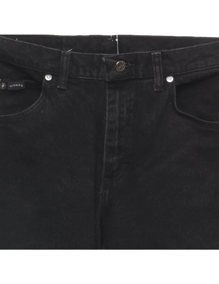 High Waist Black Lee Tapered Jeans - W30 L31