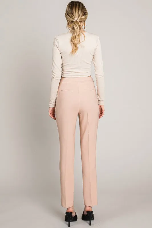 Khaki Basic Long Pants