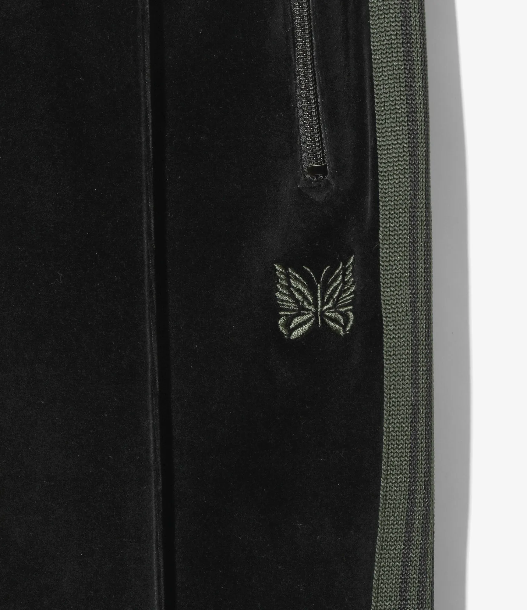 Narrow Track Pant - Black - C/Pe Velour