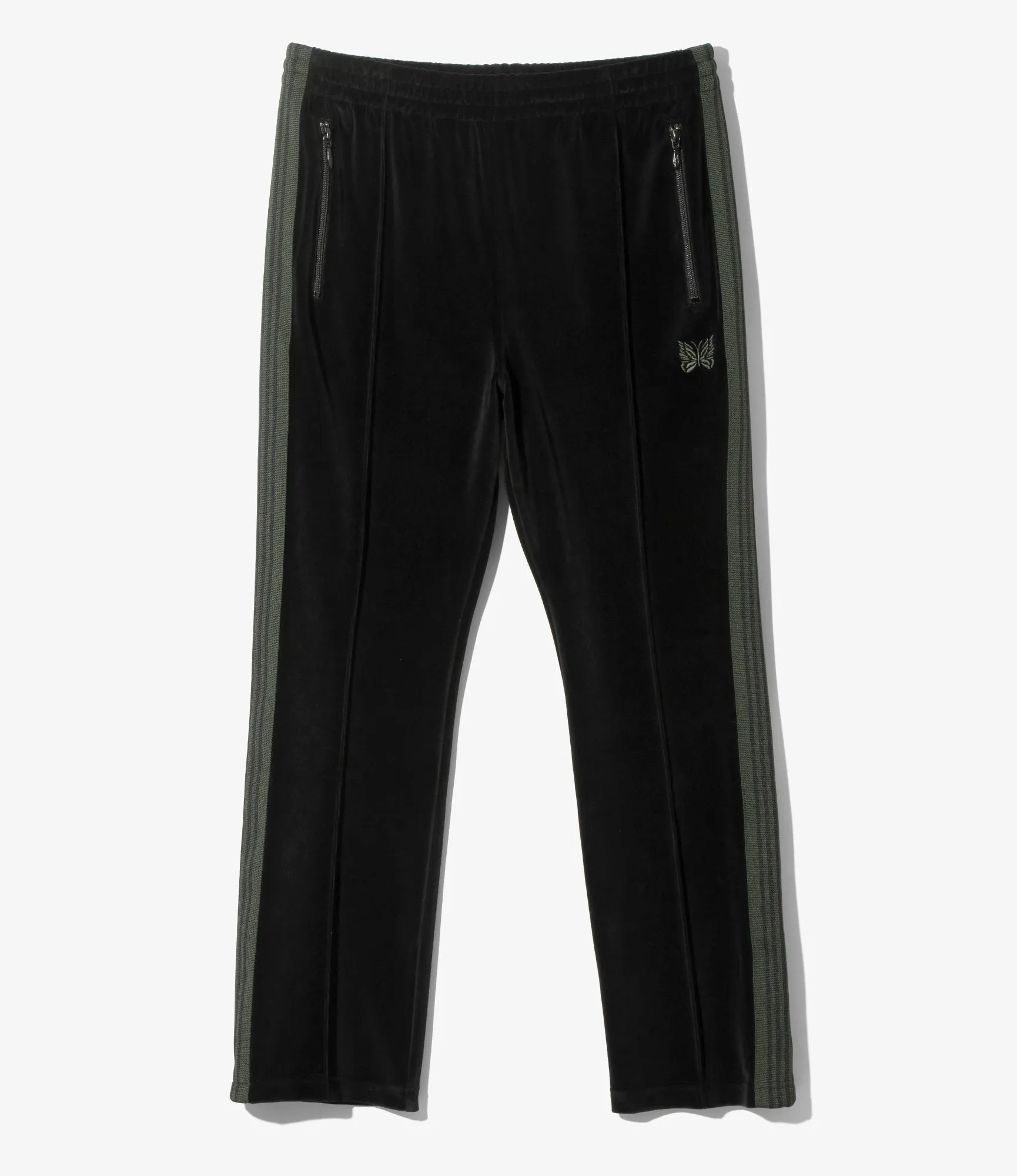 Narrow Track Pant - Black - C/Pe Velour
