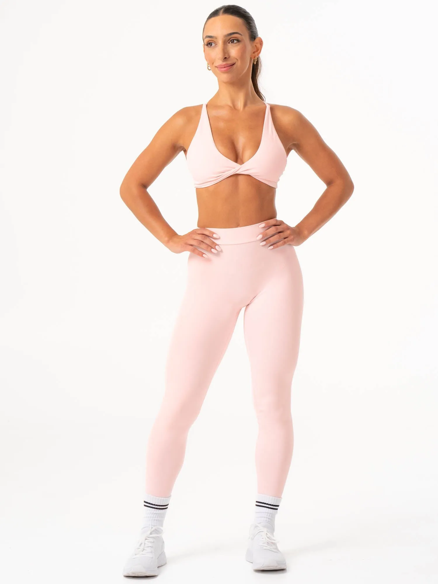 NKD V Scrunch Leggings - Pink Musk
