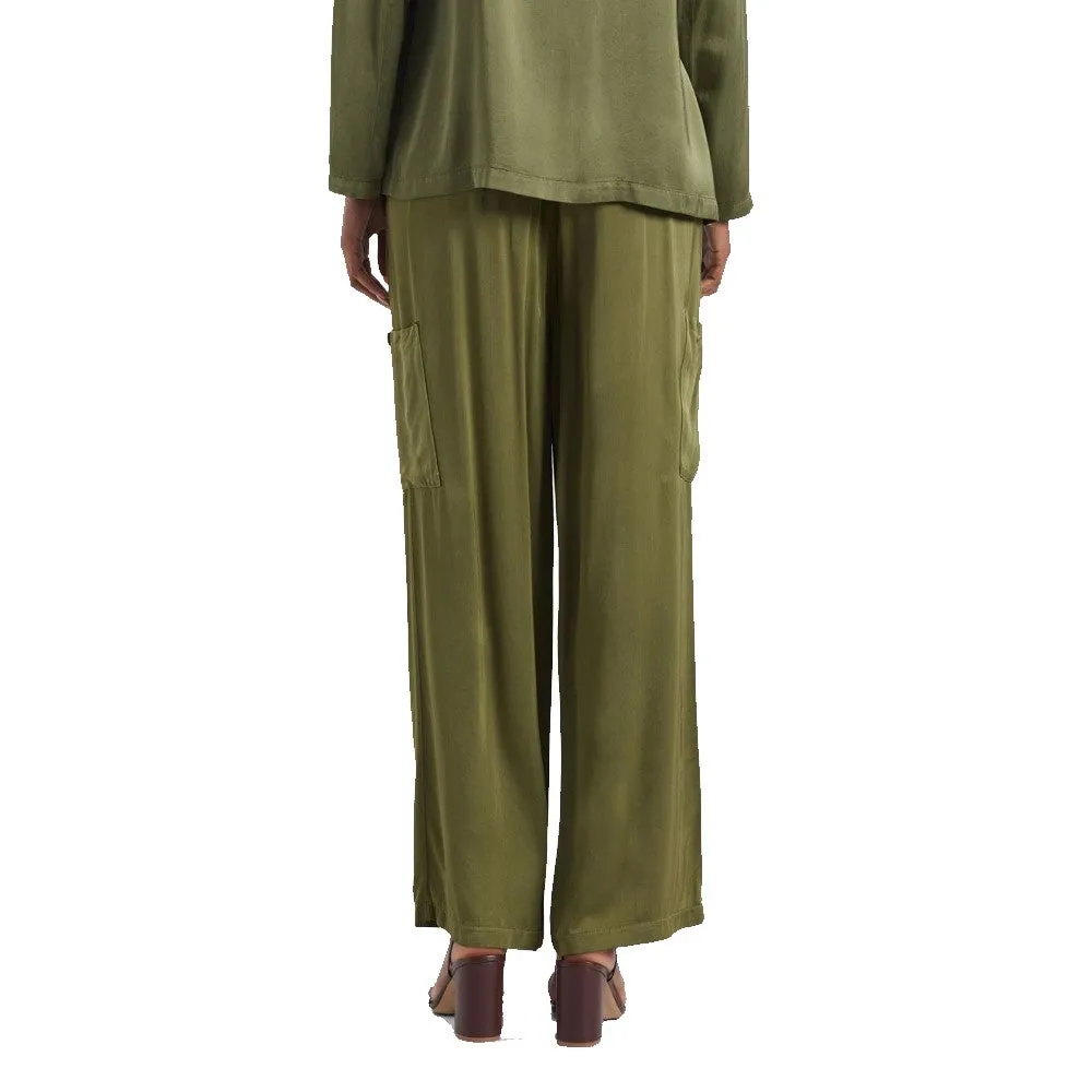 Please Pantaloni Cargo Palazzo Donna
