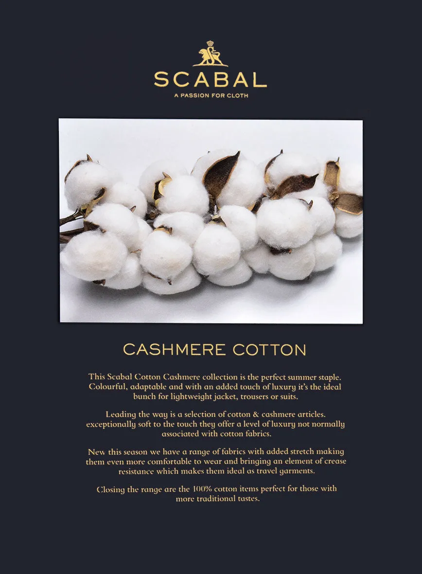Scabal Beige Cashmere Cotton Pants