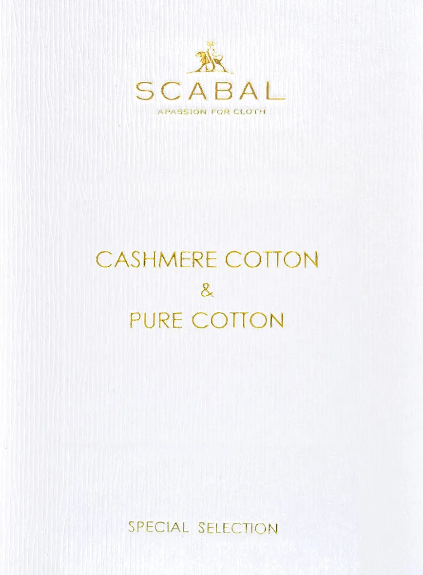Scabal Beige Cashmere Cotton Pants