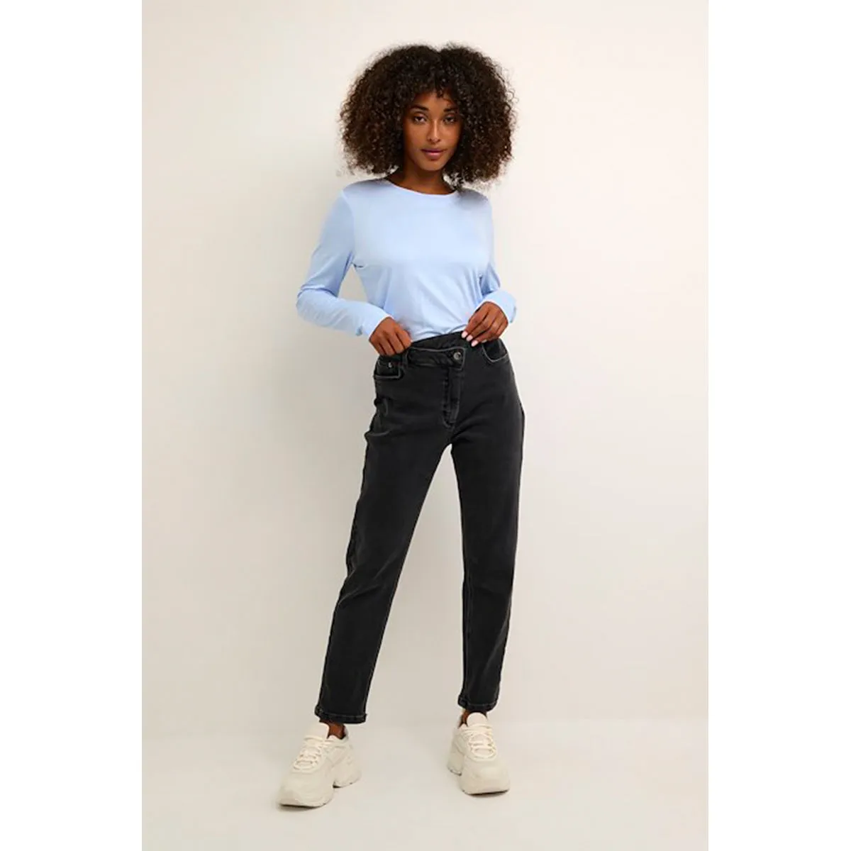 Selma HW 7/8 jeans grey denim