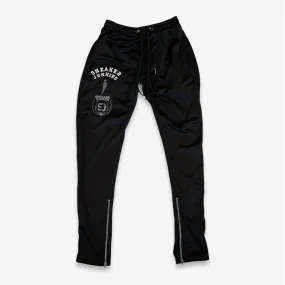 Sneaker Junkies Triple Logo Track Pants Black