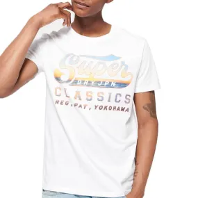Superdry Mens Classics Lite T-Shirt - Swoosh White