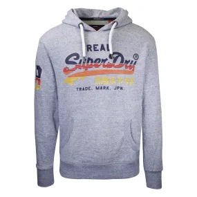 Superdry Men's Sky Blue Vintage Logo L/S Pullover Hoodie (Size Large)